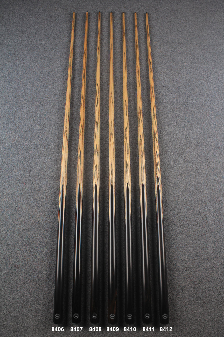 1 piece ash chinese 8 ball pool cue #8406- #8412 WOODS CUES