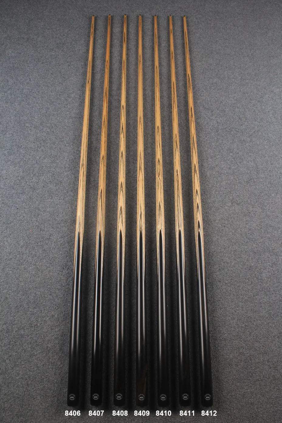 1 piece ash chinese 8 ball pool cue #8406- #8412 WOODS CUES