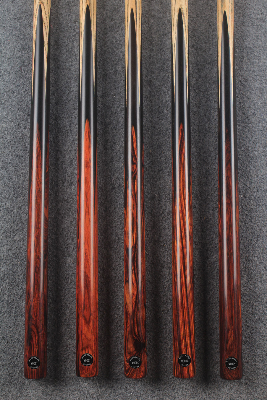 1 piece ash snooker cue #8413- #8417 woods custom cue WOODS CUES