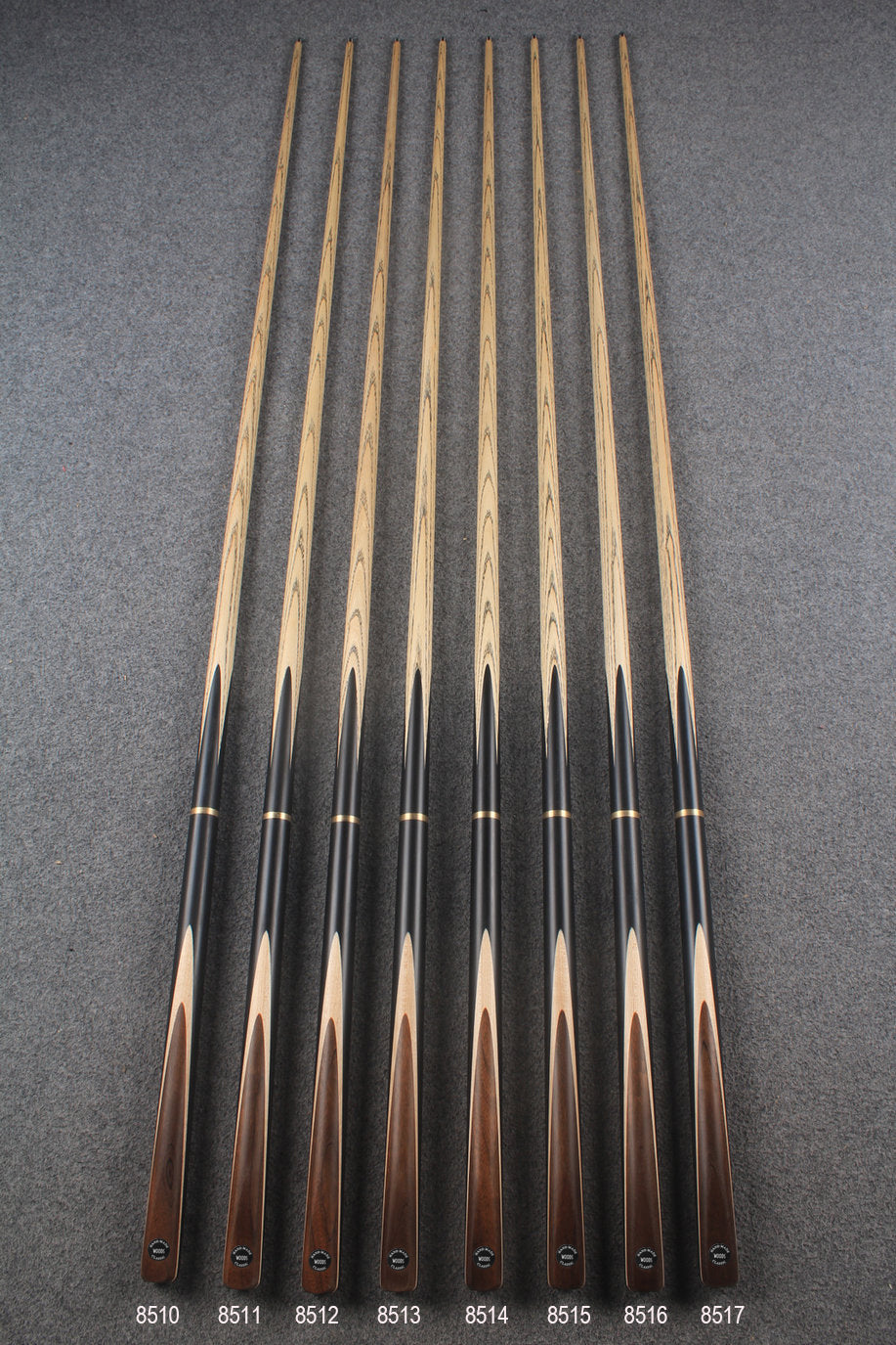 3/4 ash snooker cue #8510 - #8517 WOODS CUES