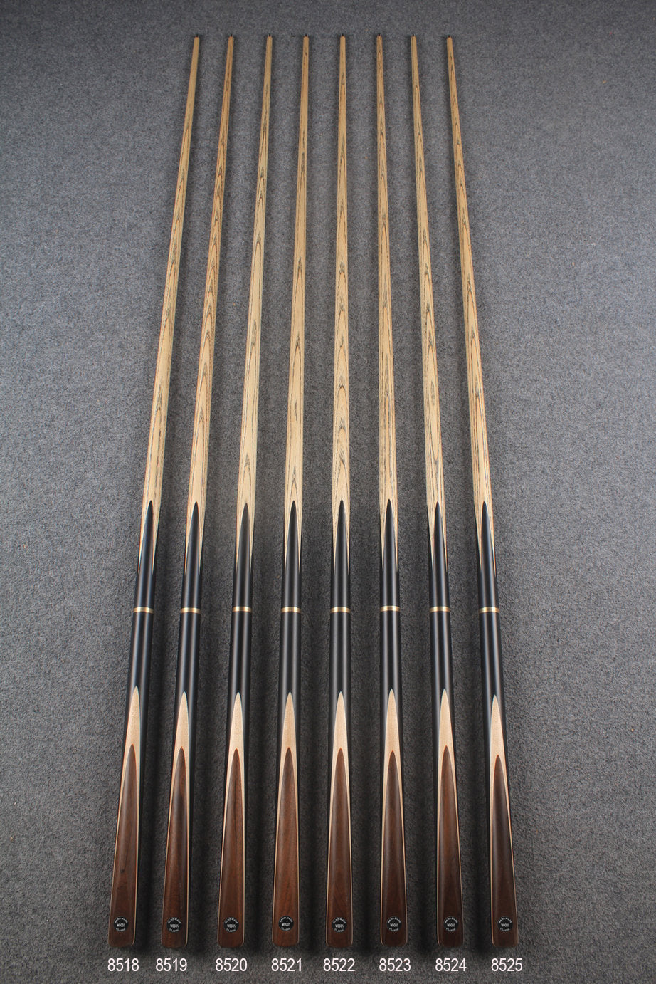 3/4 ash snooker cue #8518 - #8525 WOODS CUES