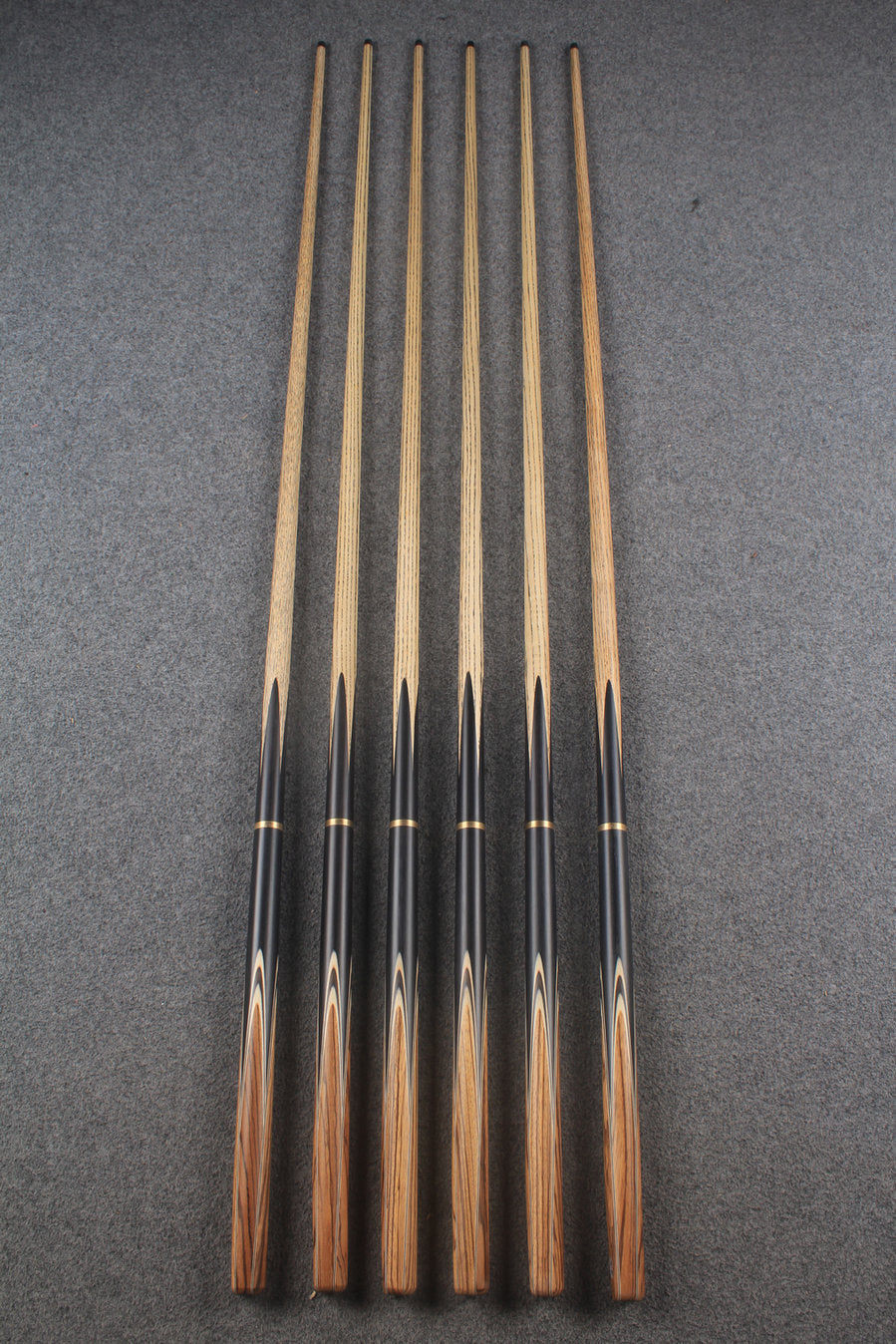 3/4 ash chinese 8 ball pool cue #8552 - #8557 WOODS CUES