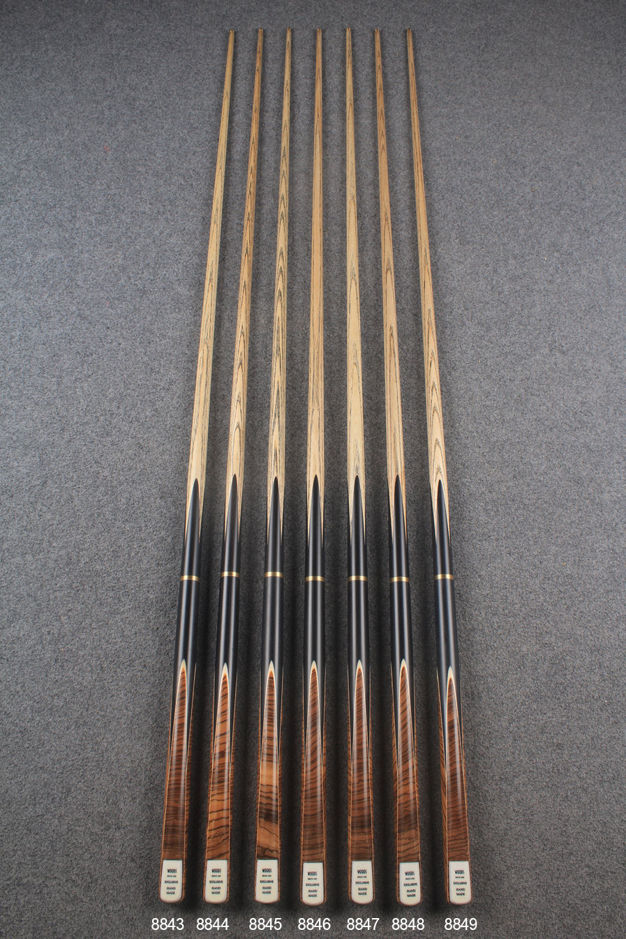 Exclusive 3/4 ash english pool cue #8843- #8849