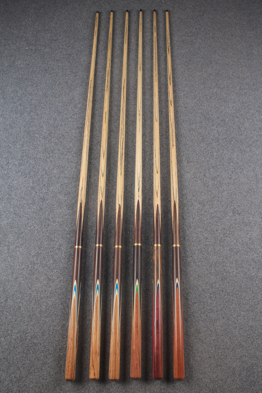 3/4 ash chinese 8 ball pool cue #9035 - #9040 WOODS CUES