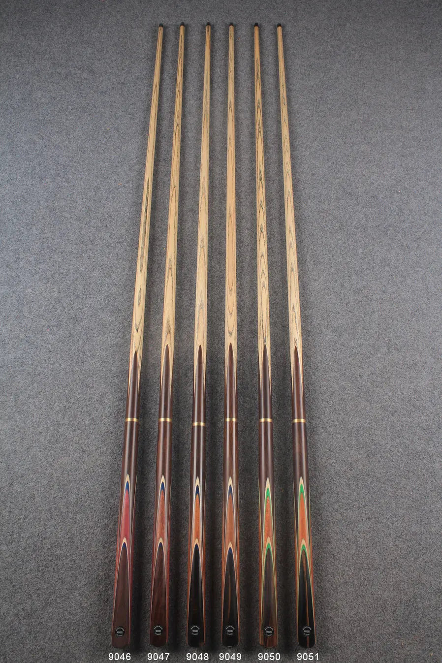 3/4 ash chinese 8 ball pool cue #9046 - #9051 WOODS CUES