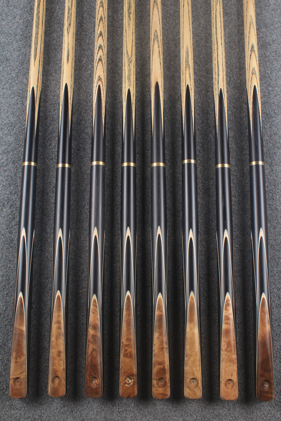 3/4 ash chinese 8 ball pool cue #9069 - #9076 WOODS CUES
