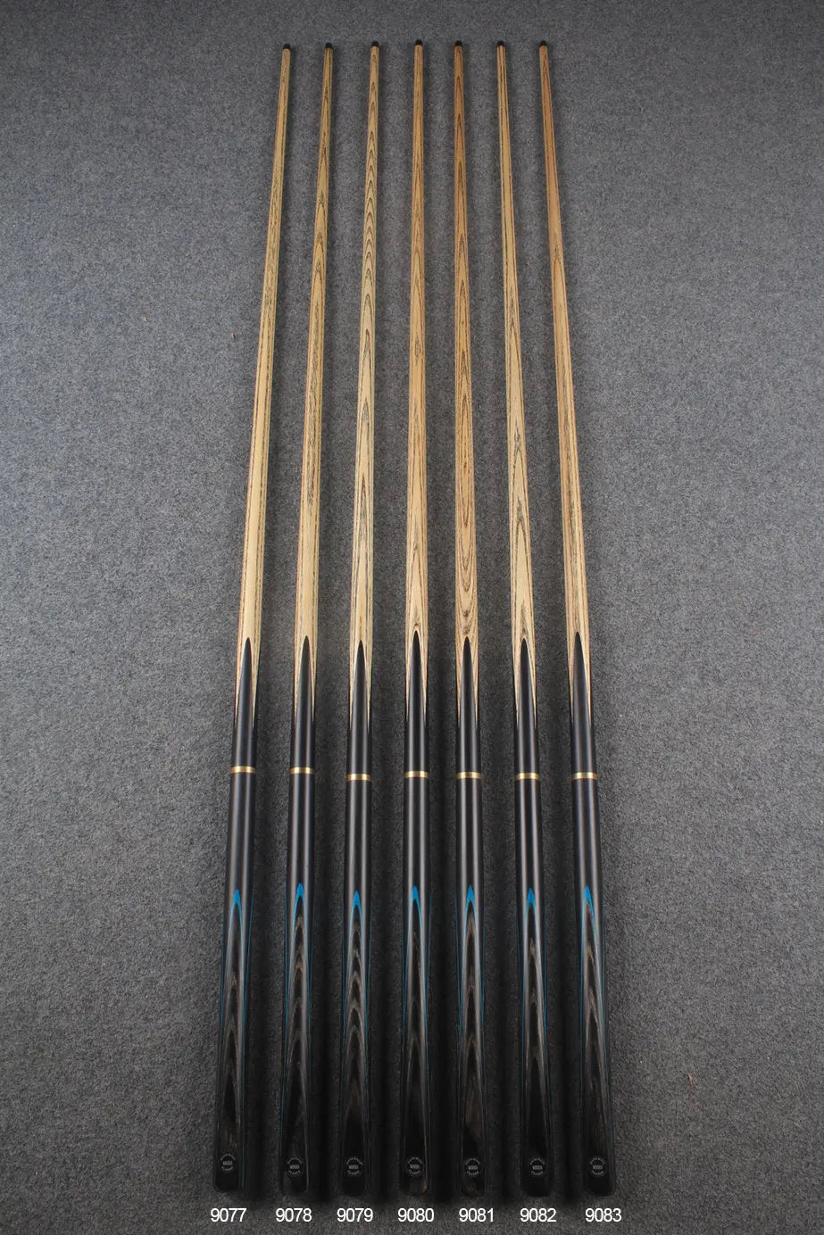 3/4 ash chinese 8 ball pool cue #9077 - #9083 WOODS CUES