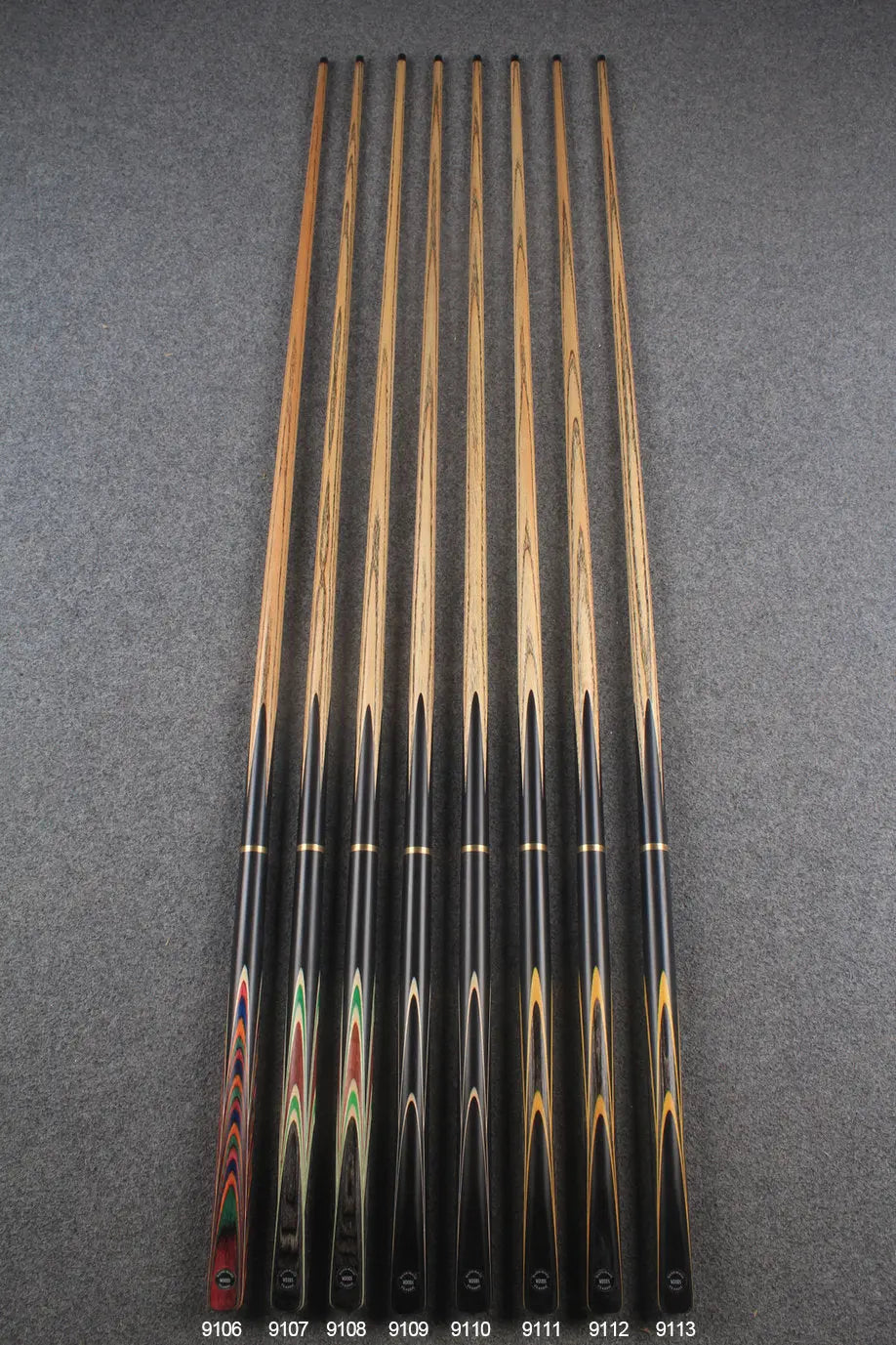 3/4 ash chinese 8 ball pool cue #9106 - #9113 WOODS CUES
