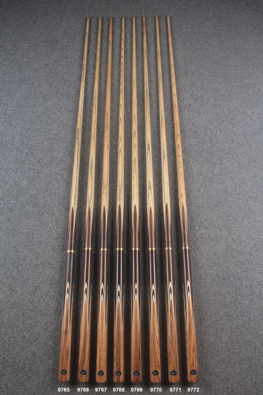 3/4 ash snooker cue #9765 - #9772 WOODS CUES