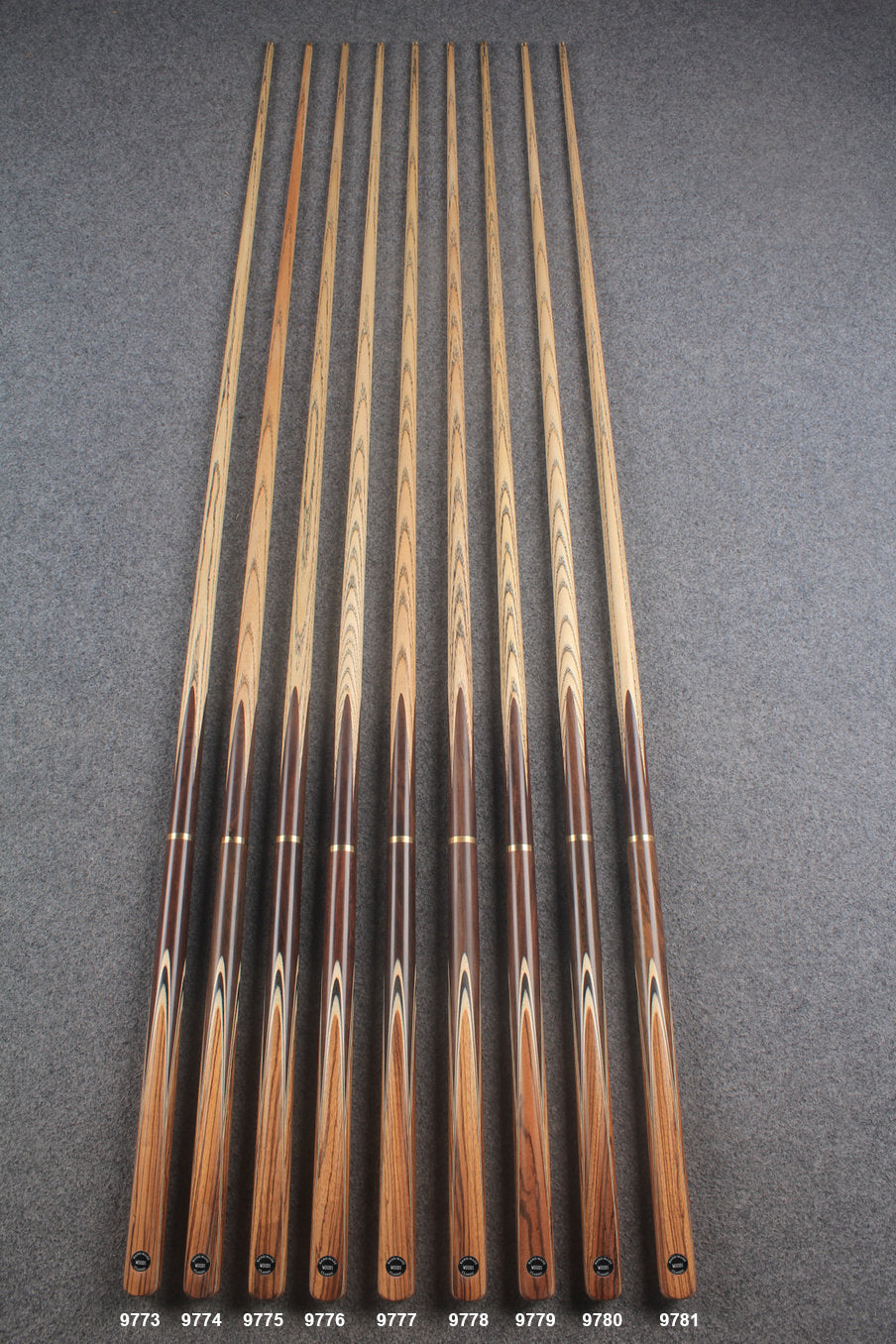 3/4 ash snooker cue #9773 - #9781 WOODS CUES