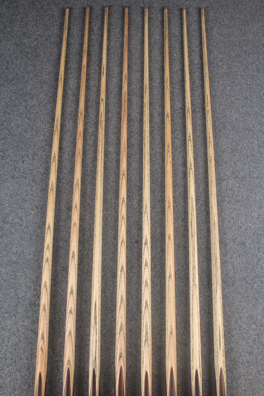 3/4 ash english pool cue #9782 - #9789 WOODS CUES