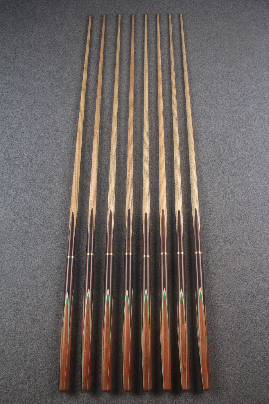 3/4 ash english pool cue #9782 - #9789 WOODS CUES