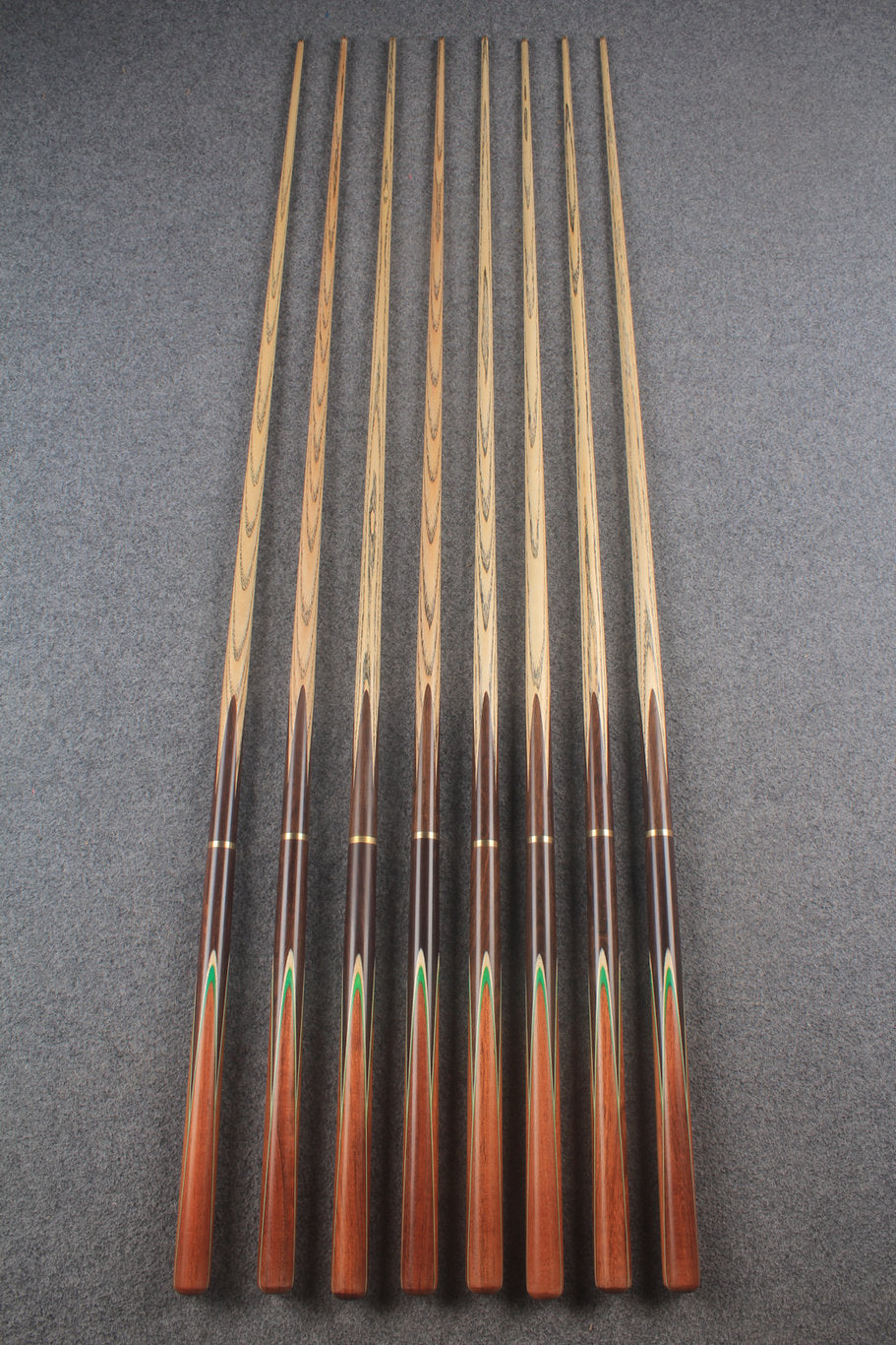 3/4 ash english pool cue #9782 - #9789 WOODS CUES