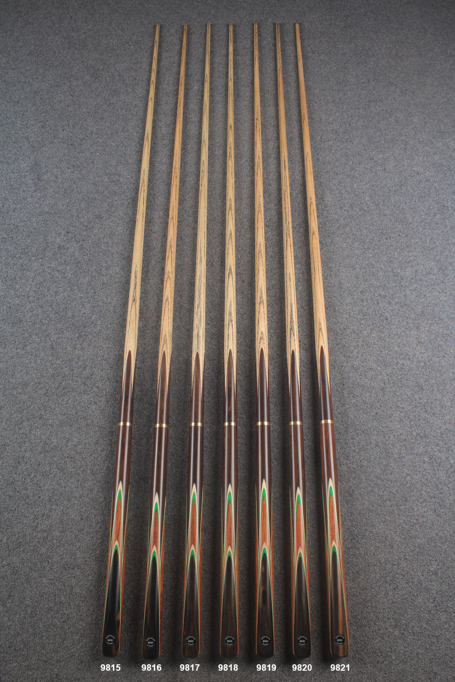 3/4 ash english pool cue #9815 - #9821 WOODS CUES