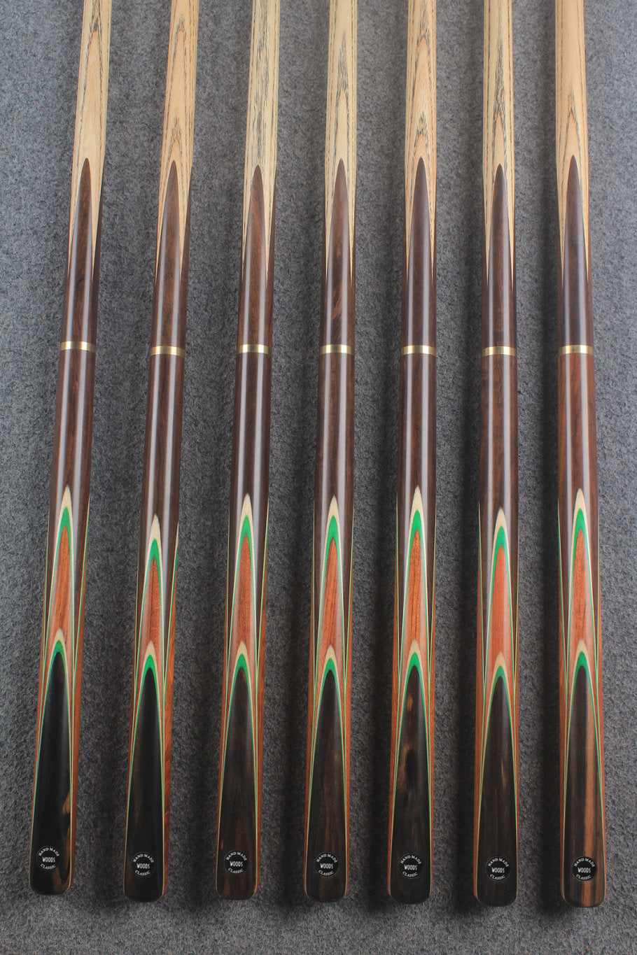 3/4 ash english pool cue #9815 - #9821 WOODS CUES