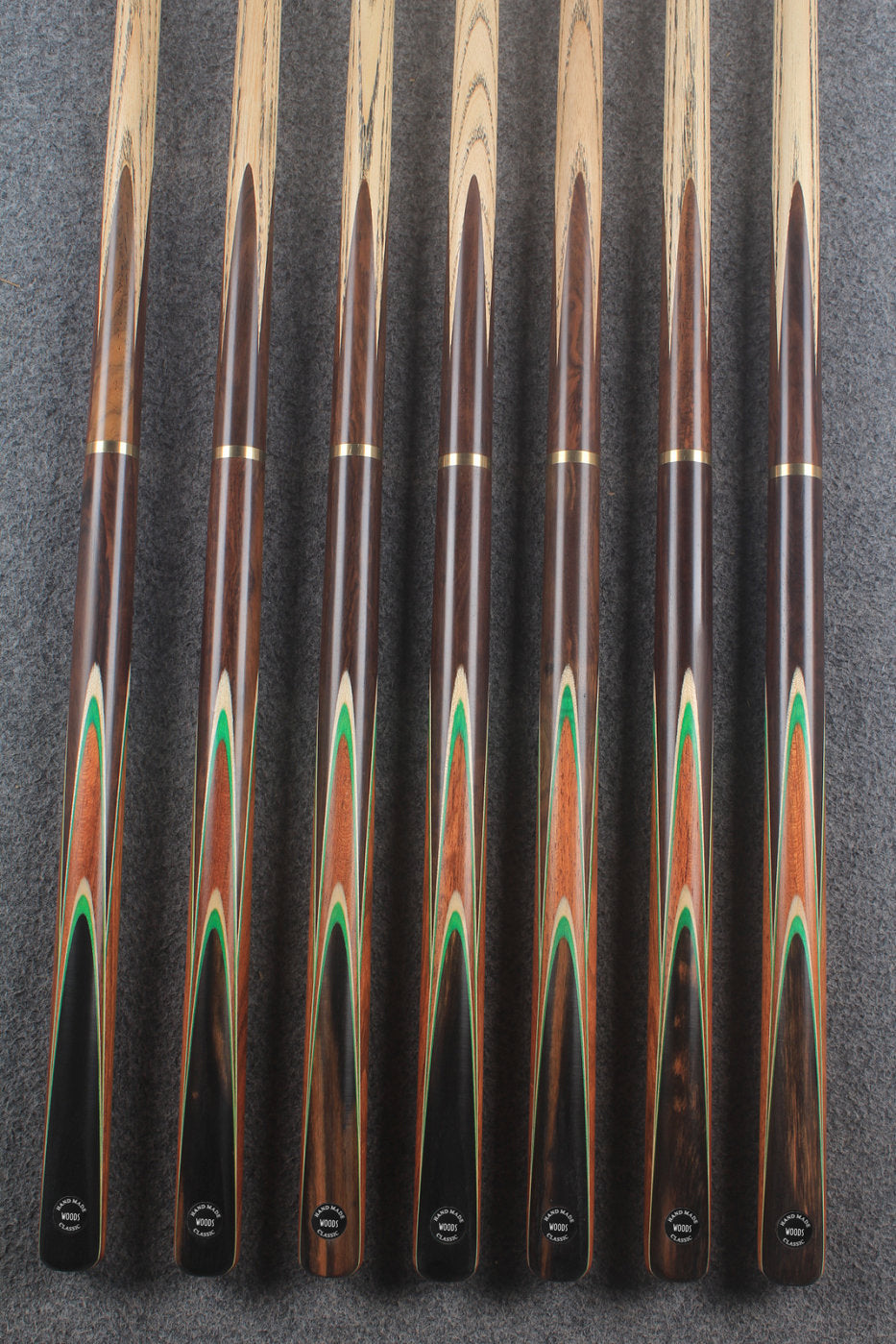 3/4 ash english pool cue #9822 - #9828 WOODS CUES