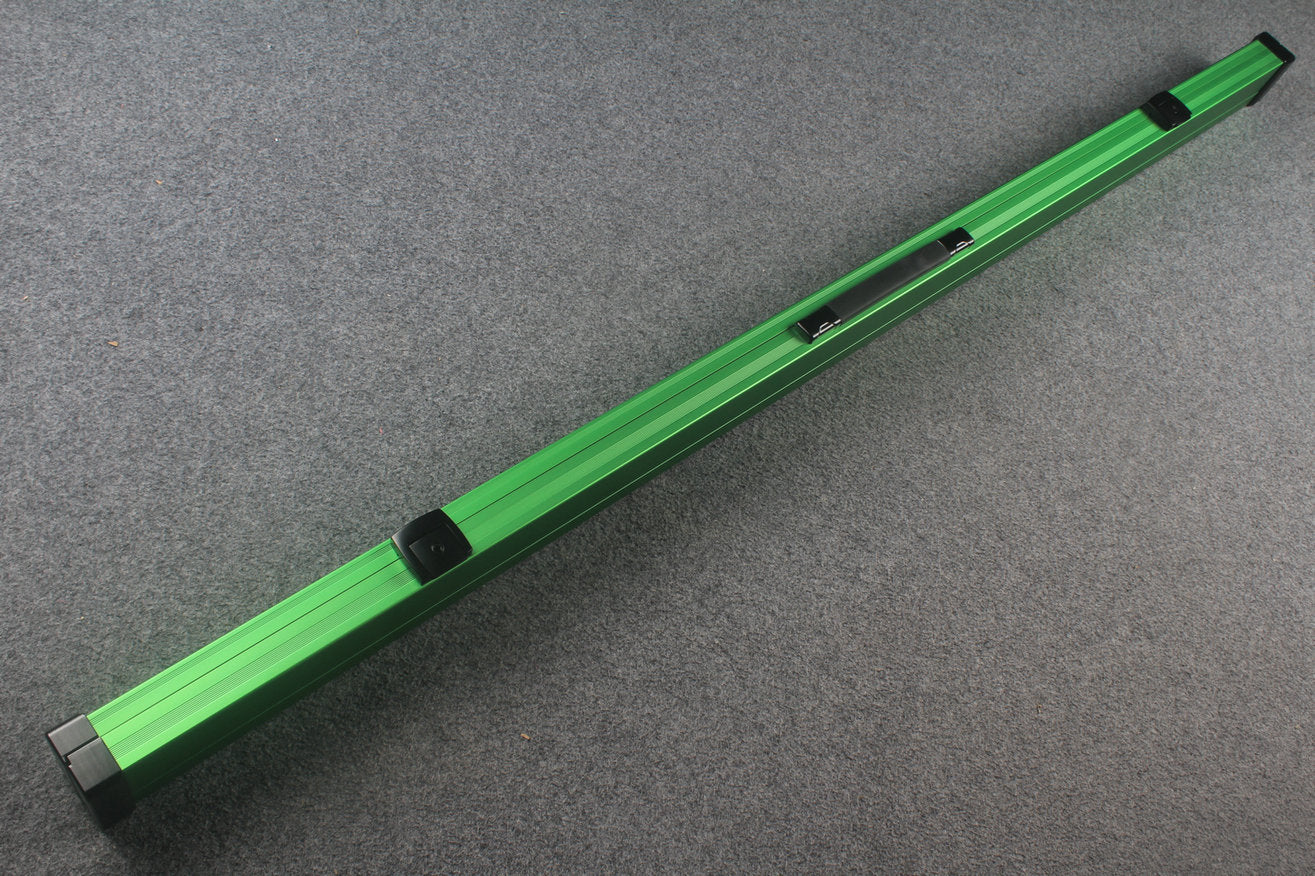 one piece strong aluminium lockable cue case – 2 Slots WOODS CUES