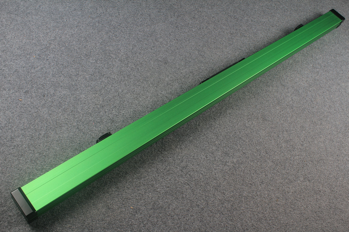 one piece strong aluminium lockable cue case – 2 Slots WOODS CUES