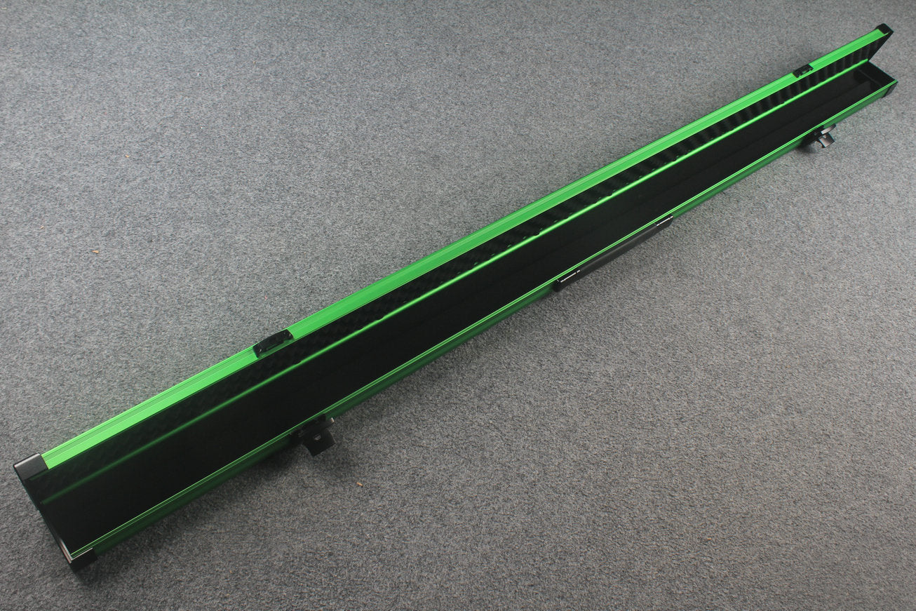 one piece strong aluminium lockable cue case – 2 Slots WOODS CUES