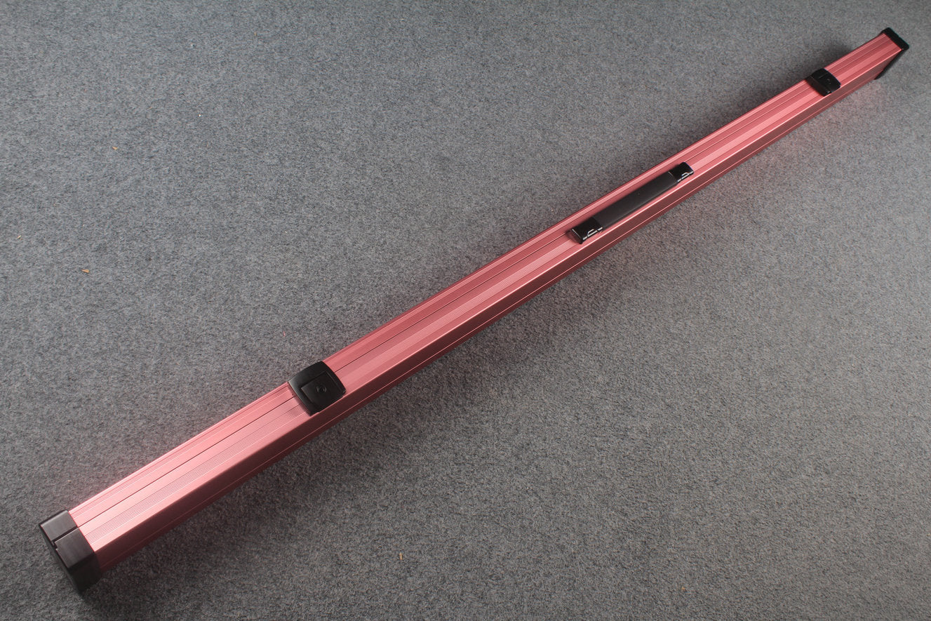 one piece strong aluminium lockable cue case – 2 Slots WOODS CUES