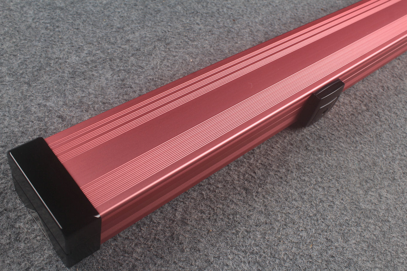 one piece strong aluminium lockable cue case – 2 Slots