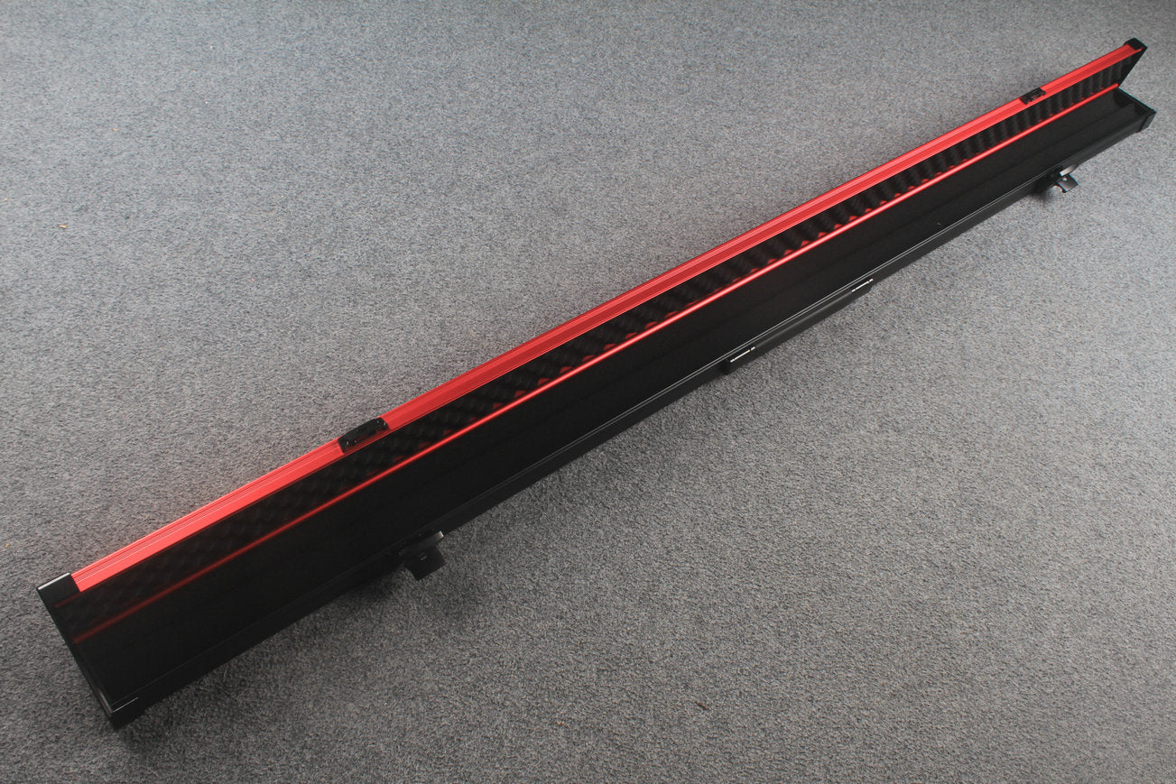 one piece strong aluminium lockable cue case – 2 Slots WOODS CUES