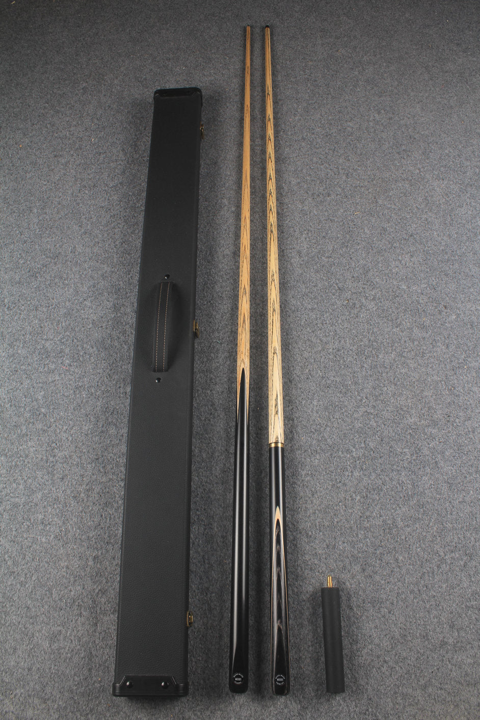 3/4 Joint Ash English Pool Cue + Break Cue & Case