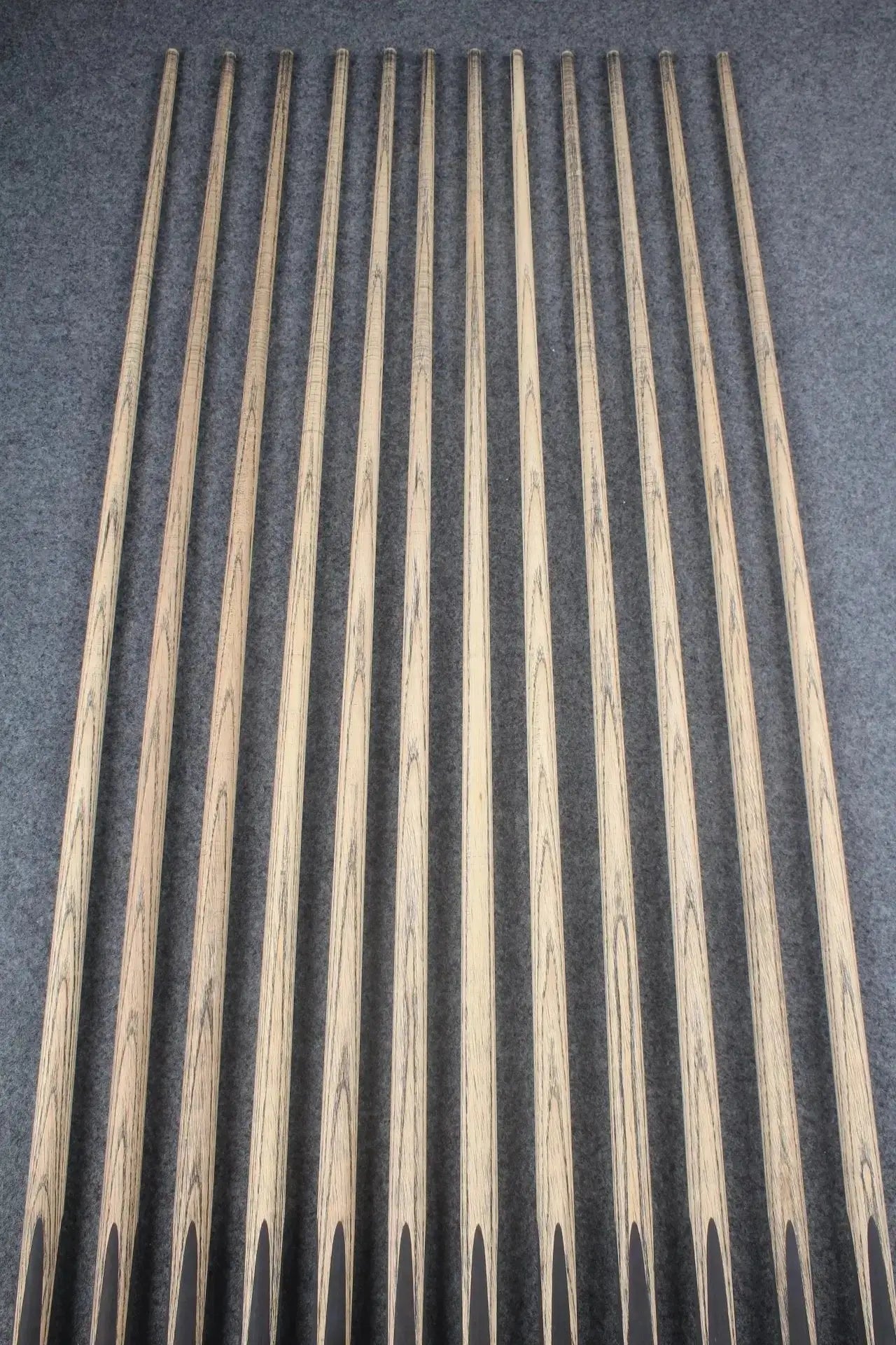 custom-made: woods 1 piece handmade ASH snooker / pool cue #13-#24 - made to order WOODS CUES