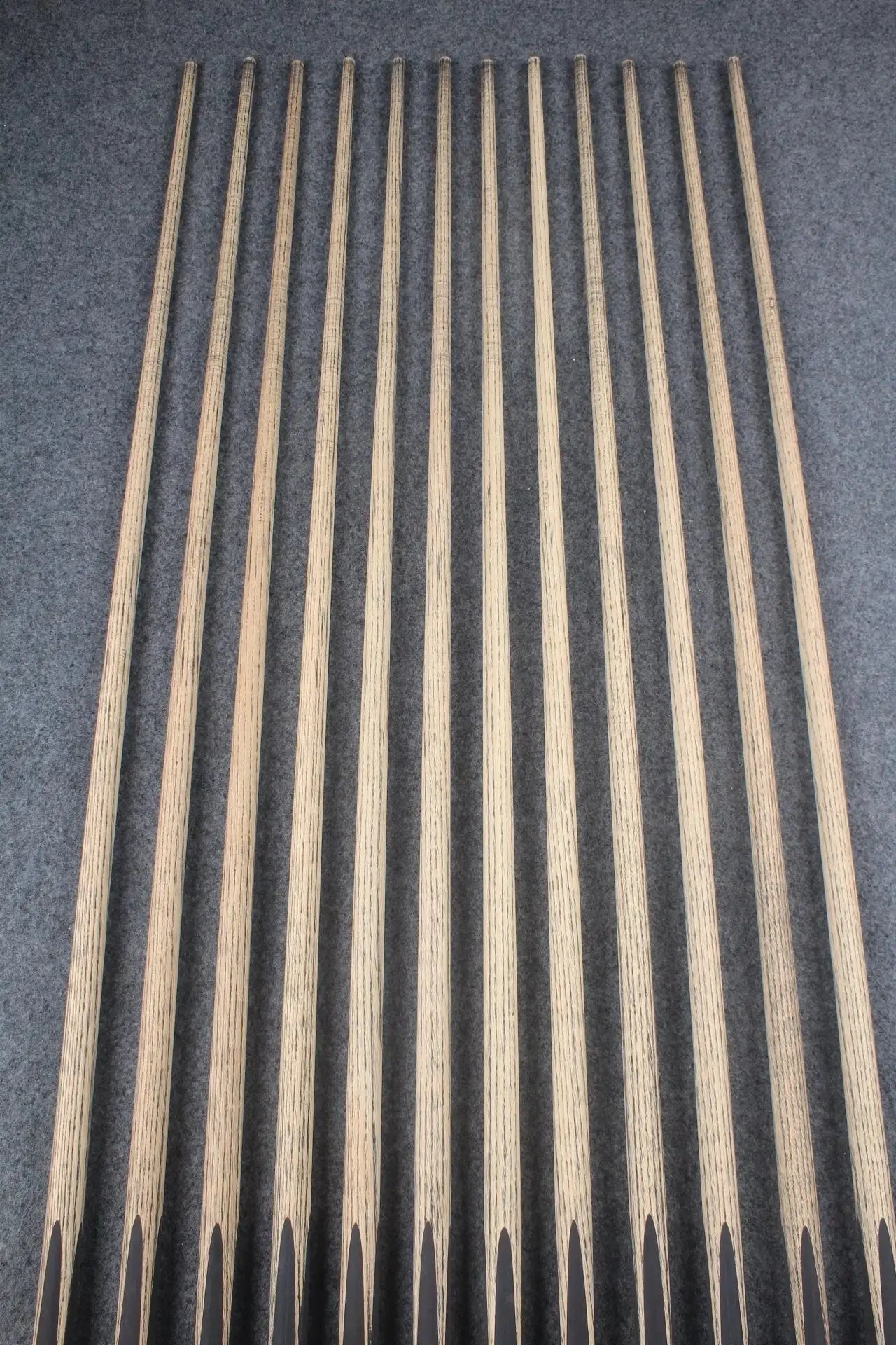 custom-made: woods 1 piece handmade ASH snooker / pool cue #13-#24 - made to order WOODS CUES