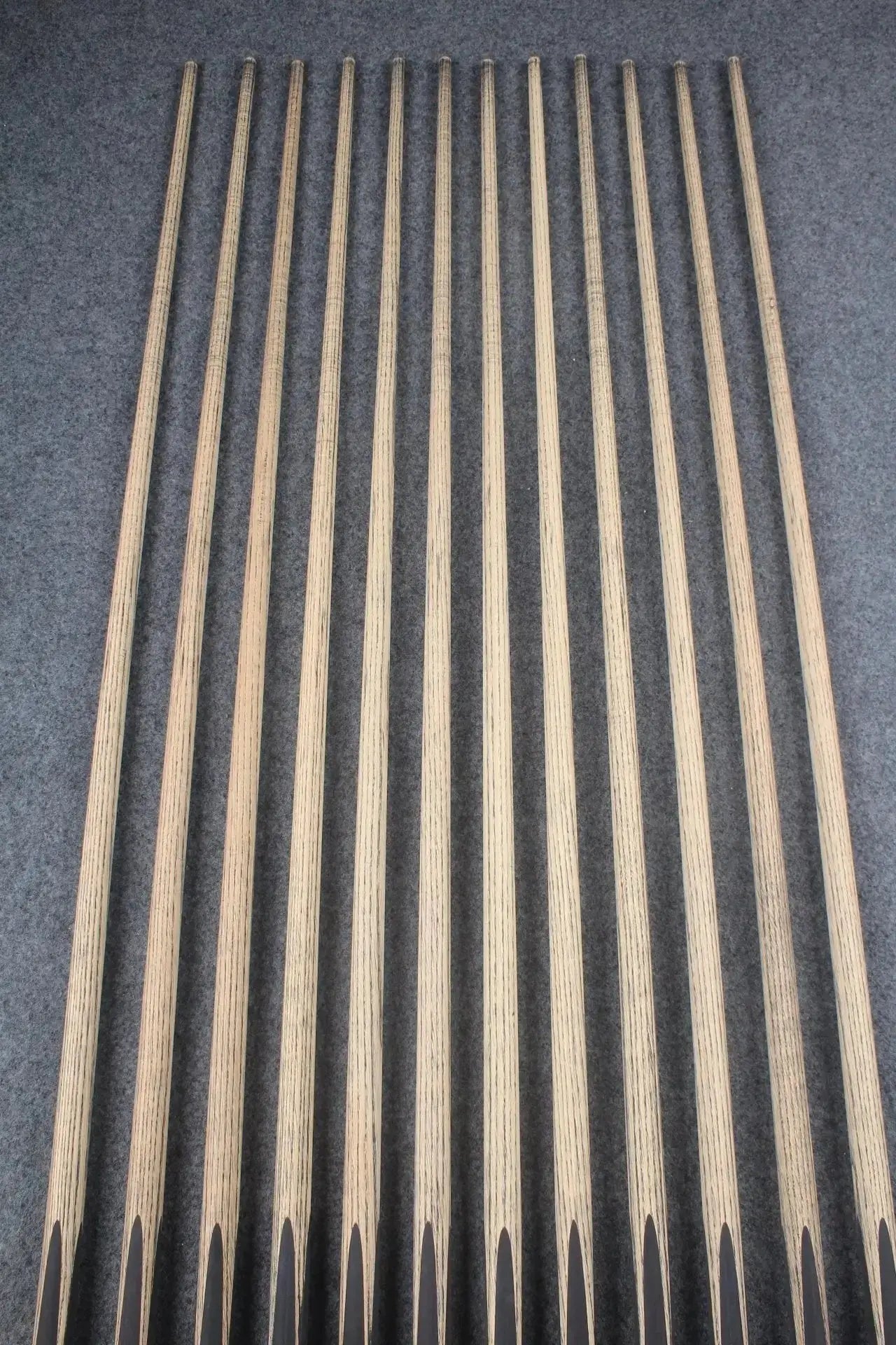 custom-made: woods 1 piece handmade ASH snooker / pool cue #13-#24 - made to order WOODS CUES