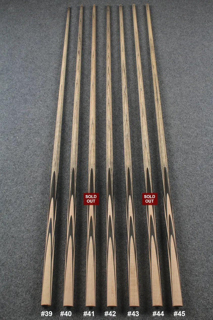 custom-made: woods 1 piece handmade ASH snooker / pool cue #39-#45 - made to order WOODS CUES