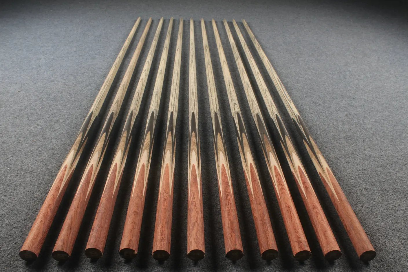 custom-made: woods 1 piece handmade ASH snooker / pool cue #46-#56 - made to order WOODS CUES