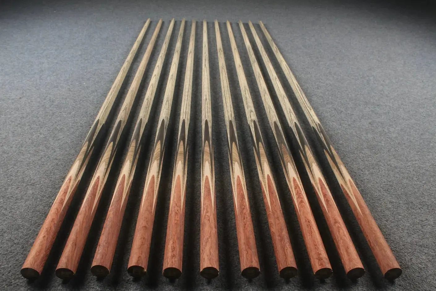 custom-made: woods 1 piece handmade ASH snooker / pool cue #46-#56 - made to order WOODS CUES