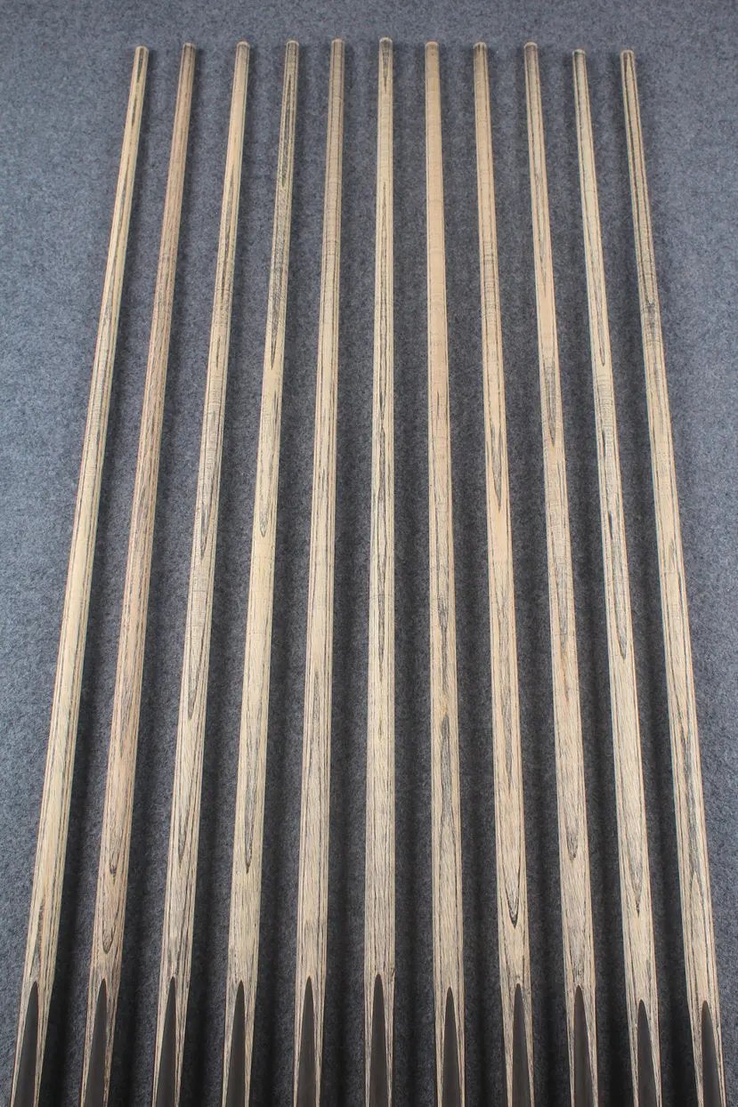 custom-made: woods 1 piece handmade ASH snooker / pool cue #46-#56 - made to order WOODS CUES