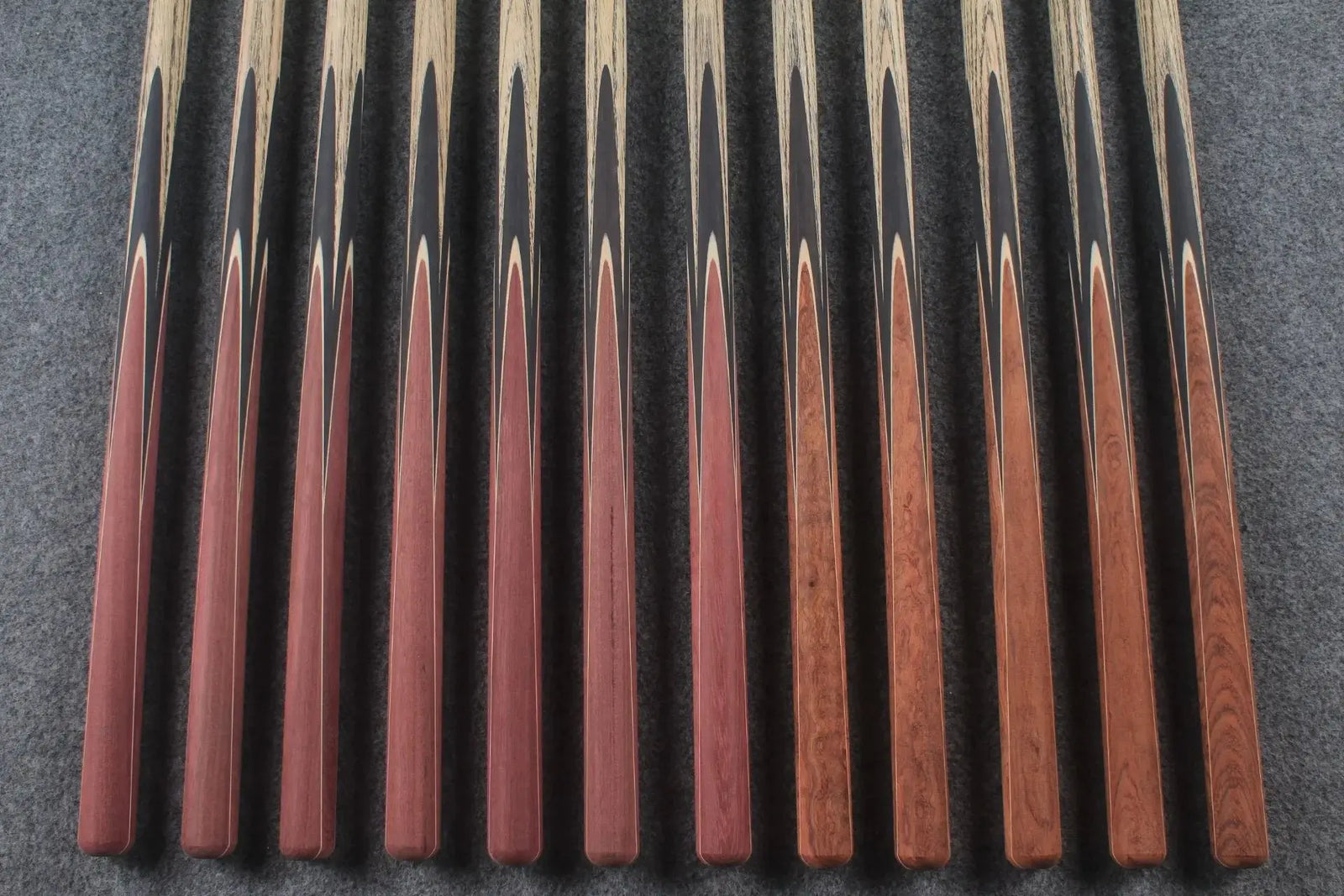custom-made: woods 1 piece handmade ASH snooker / pool cue #1-#12 - made to order WOODS CUES