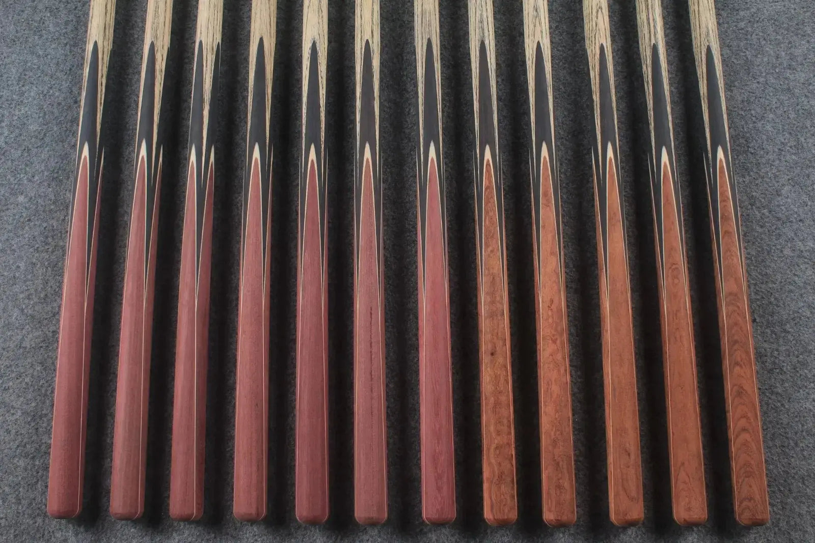 custom-made: woods 1 piece handmade ASH snooker / pool cue #1-#12 - made to order WOODS CUES