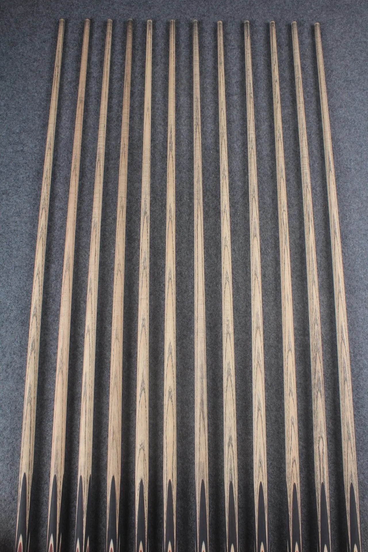 custom-made:  woods 1 piece handmade ASH snooker / pool cue #1-#12 - made to order WOODS CUES