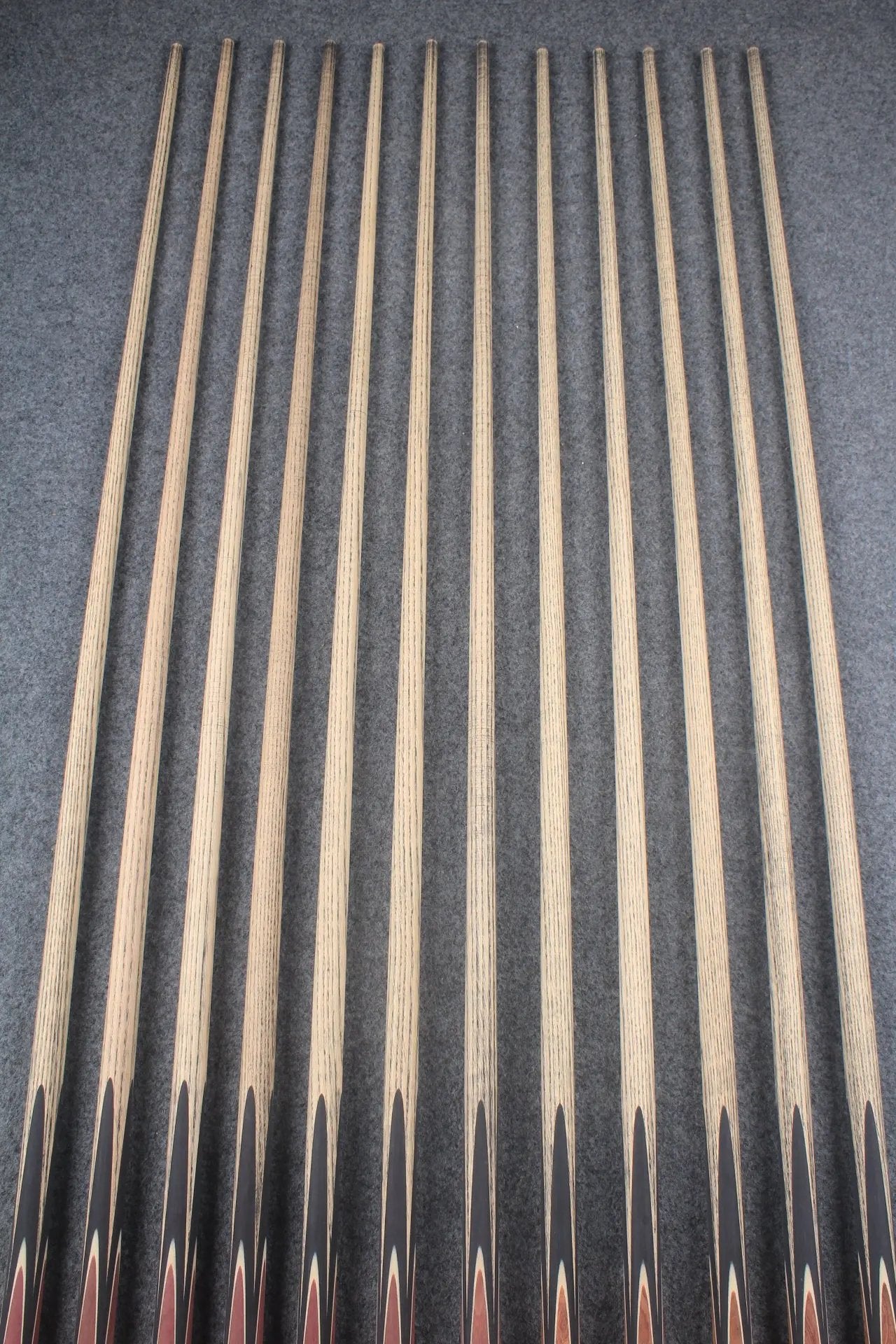 custom-made:  woods 1 piece handmade ASH snooker / pool cue #1-#12 - made to order WOODS CUES