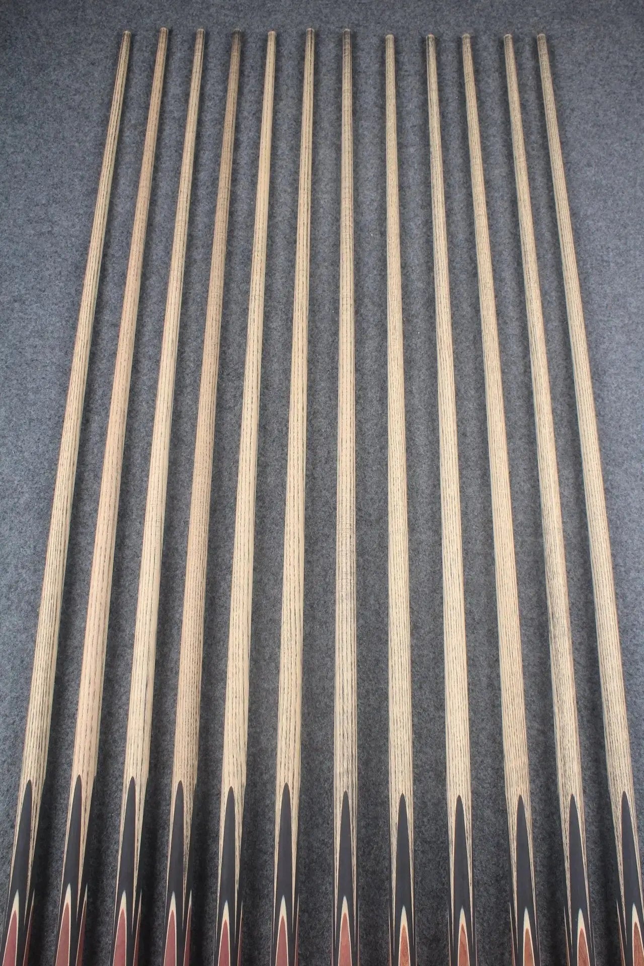 custom-made: woods 1 piece handmade ASH snooker / pool cue #1-#12 - made to order WOODS CUES
