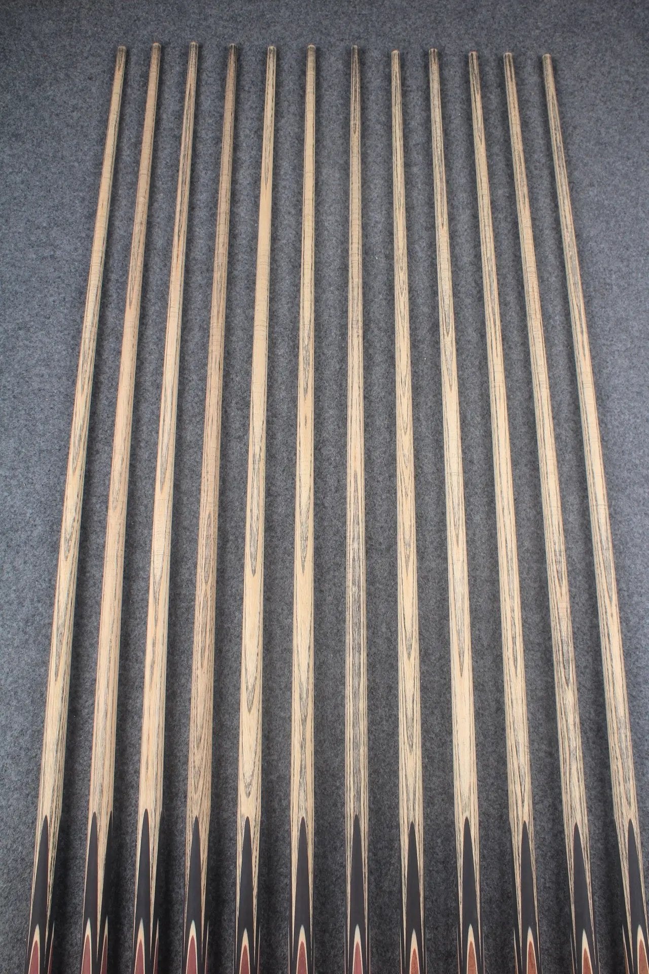 custom-made: woods 1 piece handmade ASH snooker / pool cue #1-#12 - made to order WOODS CUES