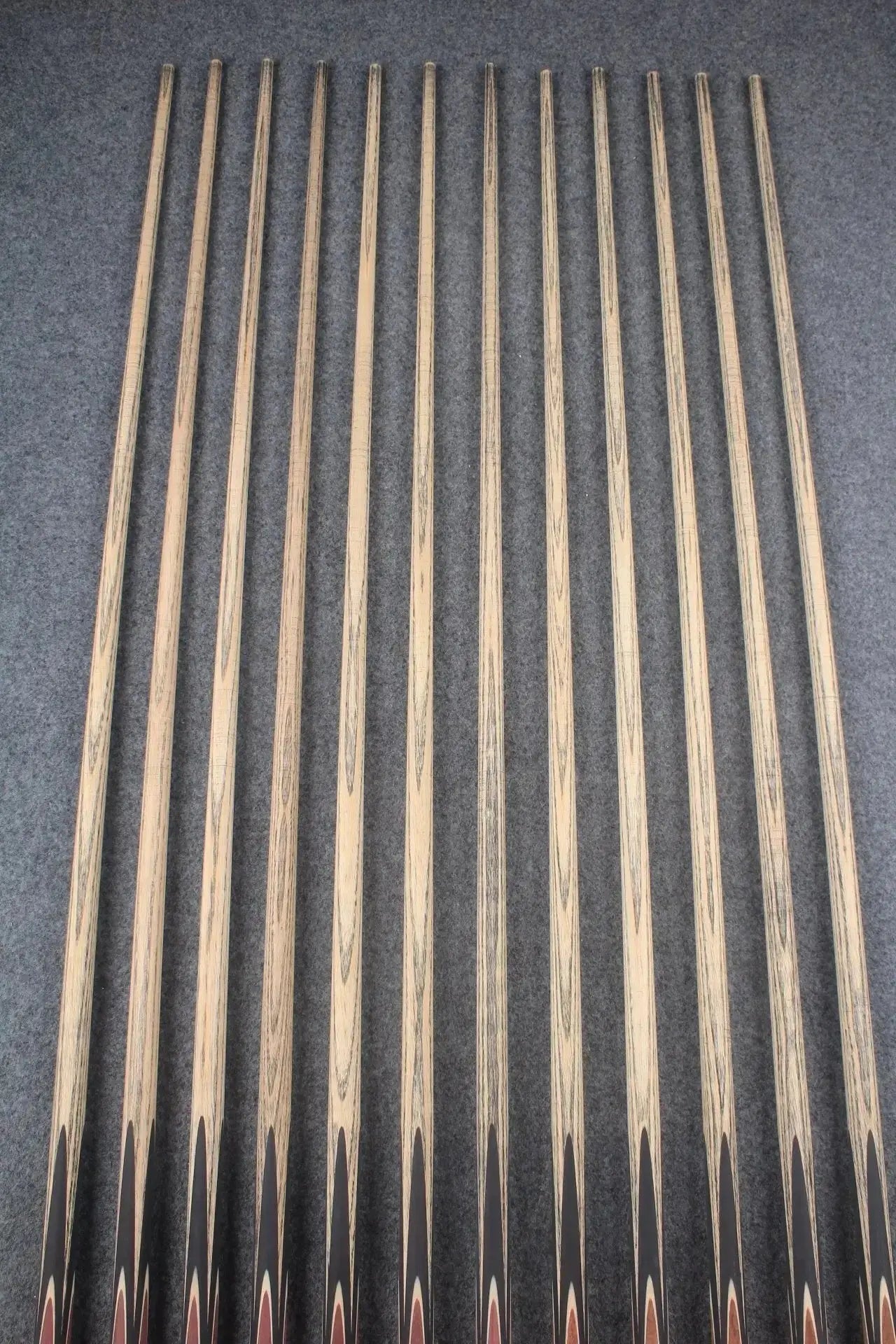 custom-made: woods 1 piece handmade ASH snooker / pool cue #1-#12 - made to order WOODS CUES