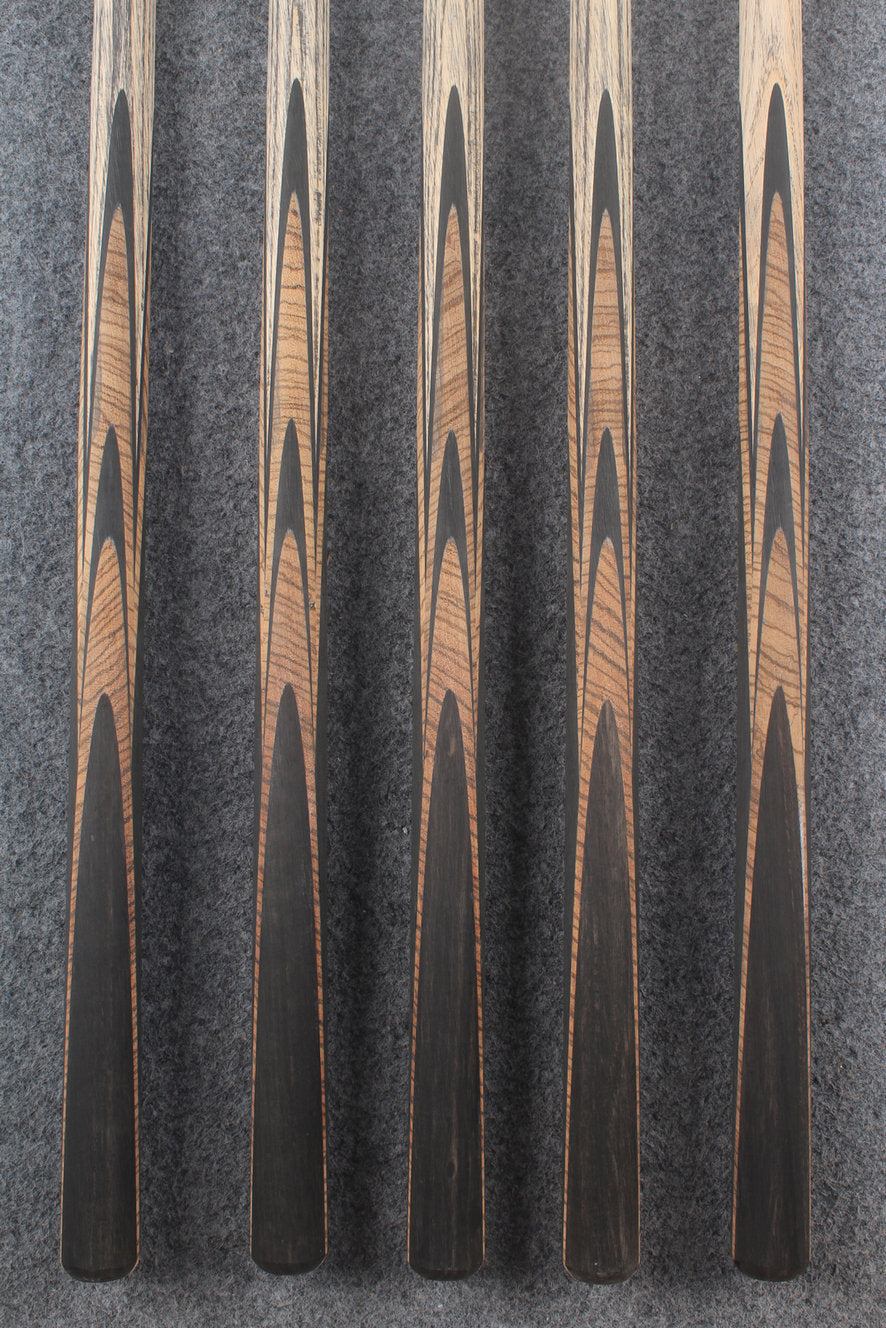 custom-made: woods 1 piece handmade ASH snooker / pool cue #123-#127 - made to order WOODS CUES