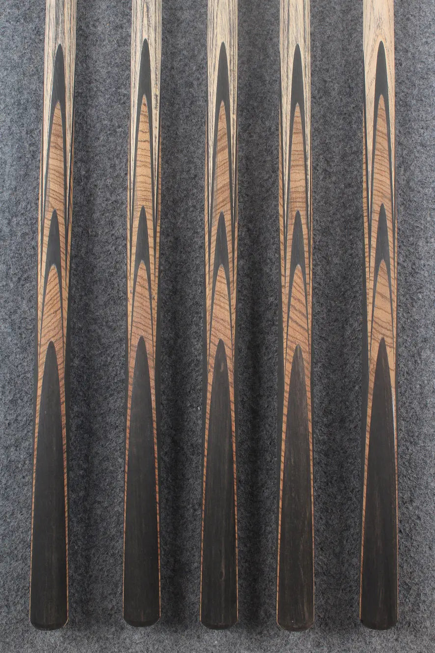 custom-made: woods 1 piece handmade ASH snooker / pool cue #123-#127 - made to order WOODS CUES