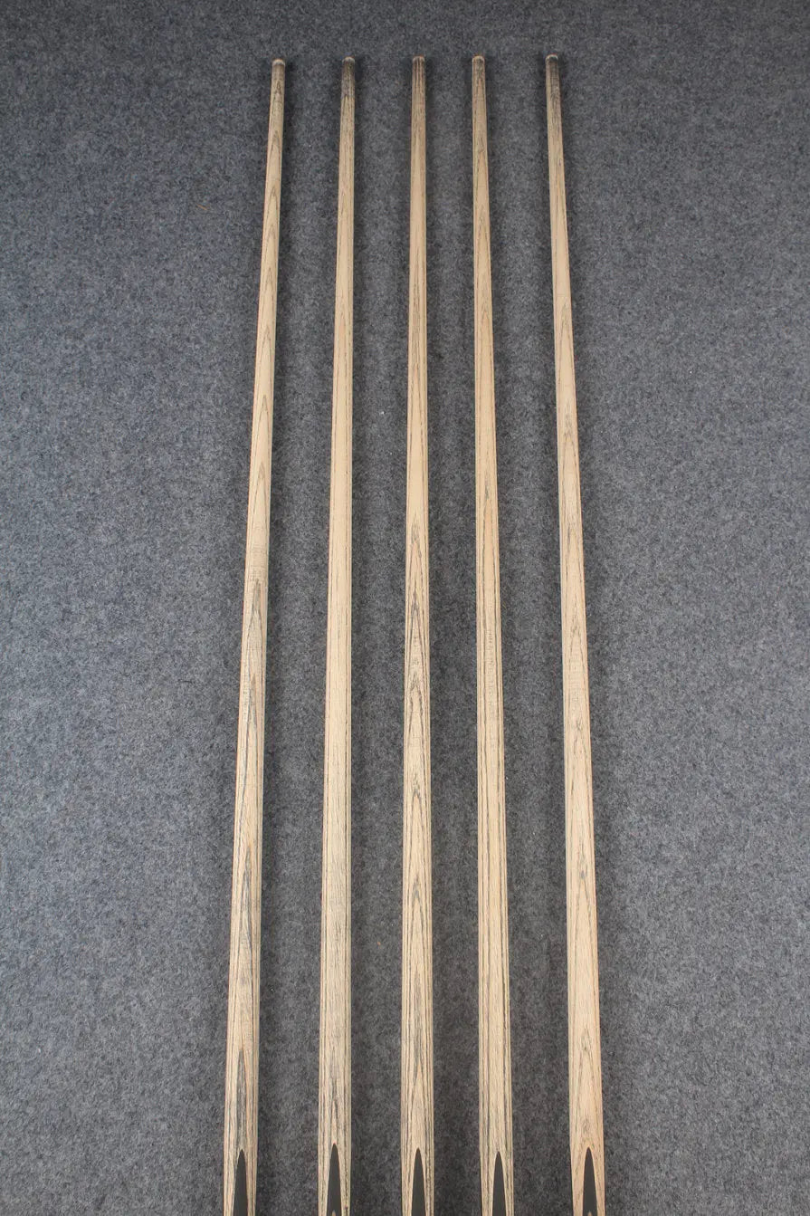 custom-made: woods 1 piece handmade ASH snooker / pool cue #123-#127 - made to order WOODS CUES