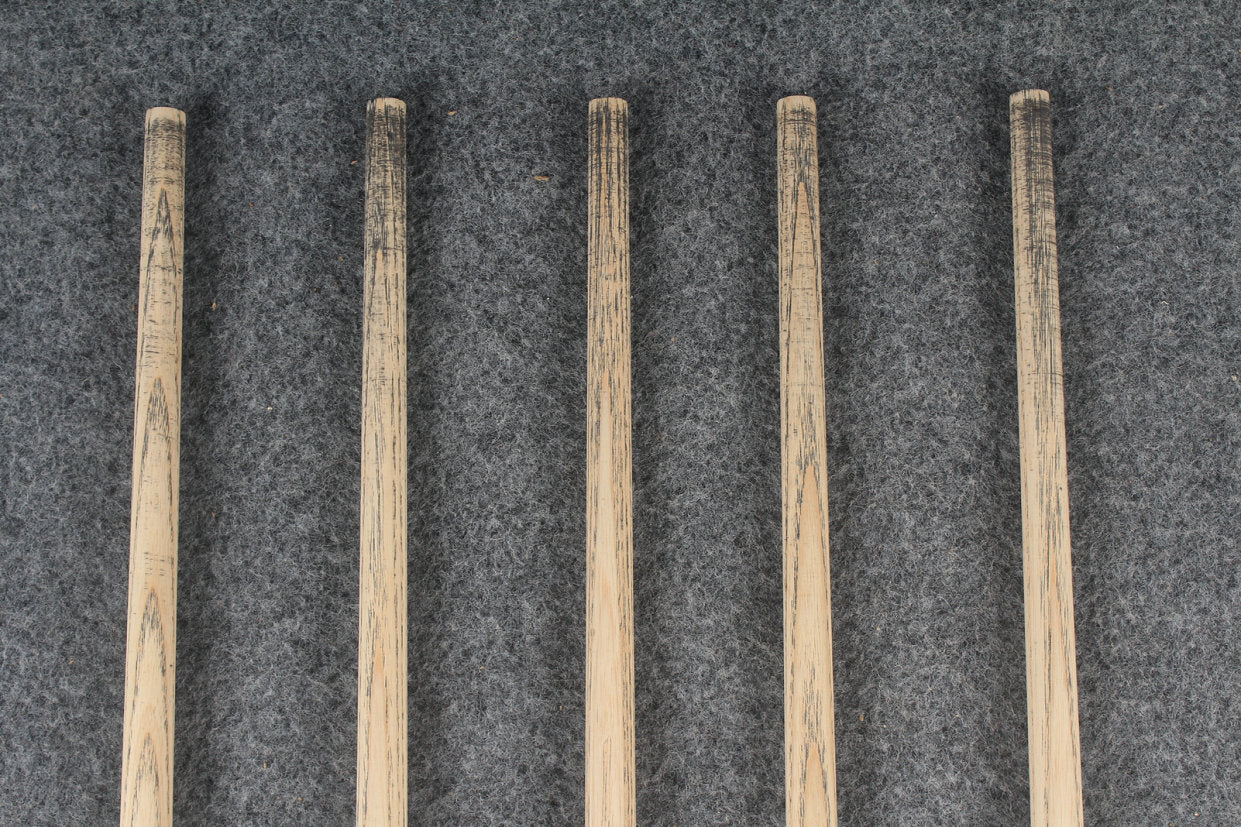 custom-made: woods 1 piece handmade ASH snooker / pool cue #123-#127 - made to order WOODS CUES