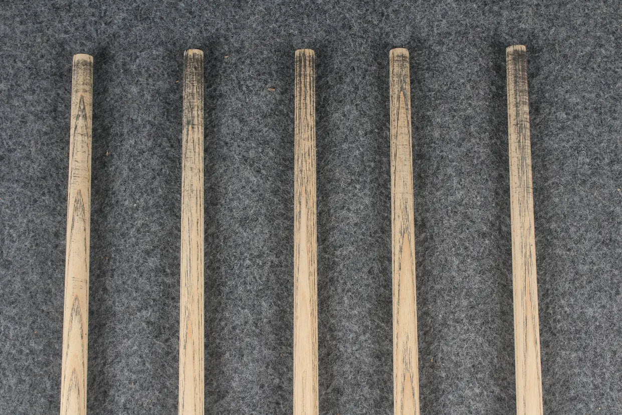custom-made: woods 1 piece handmade ASH snooker / pool cue #123-#127 - made to order WOODS CUES