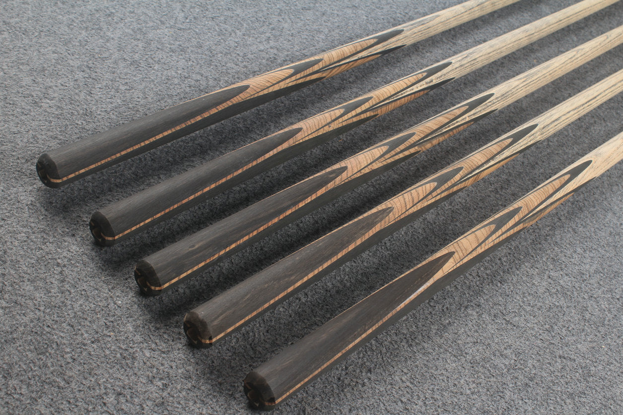 custom-made: woods 1 piece handmade ASH snooker / pool cue #123-#127 - made to order WOODS CUES