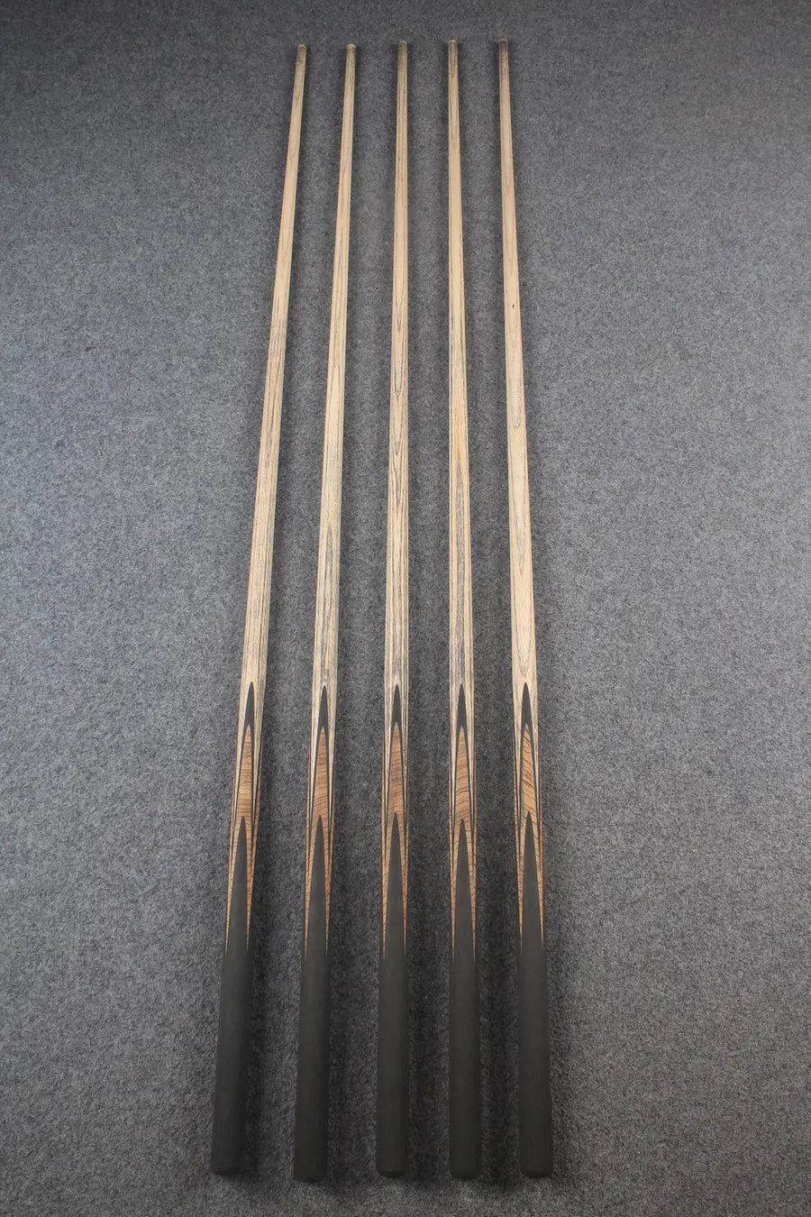 custom-made: woods 1 piece handmade ASH snooker / pool cue #123-#127 - made to order WOODS CUES