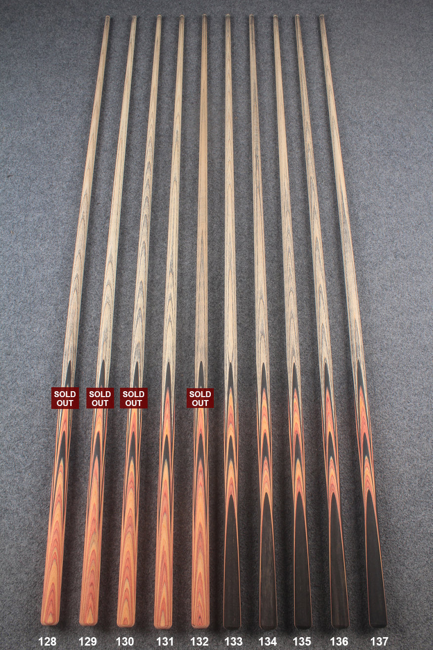 custom-made: woods 1 piece handmade ASH snooker / pool cue #128-#137 - made to order