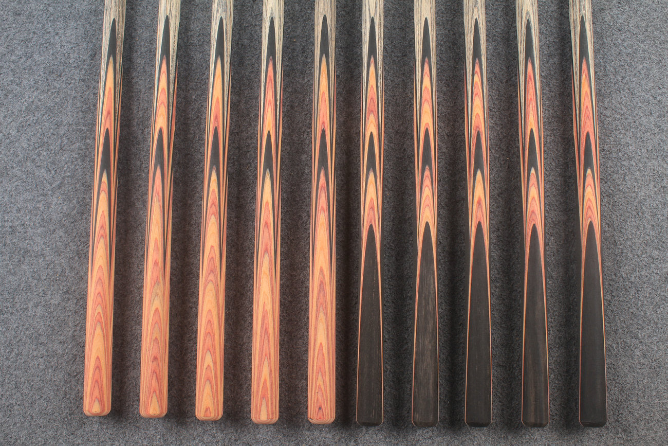 custom-made: woods 1 piece handmade ASH snooker / pool cue #128-#137 - made to order WOODS CUES